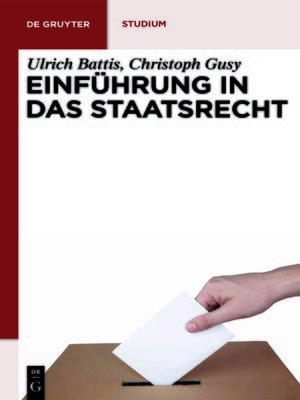 cover image of Einführung in das Staatsrecht